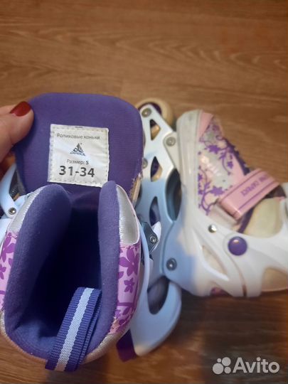 Роликовые коньки детские раздвижные