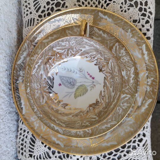 Чайное трио Winterling Roslau Bavaria Германия