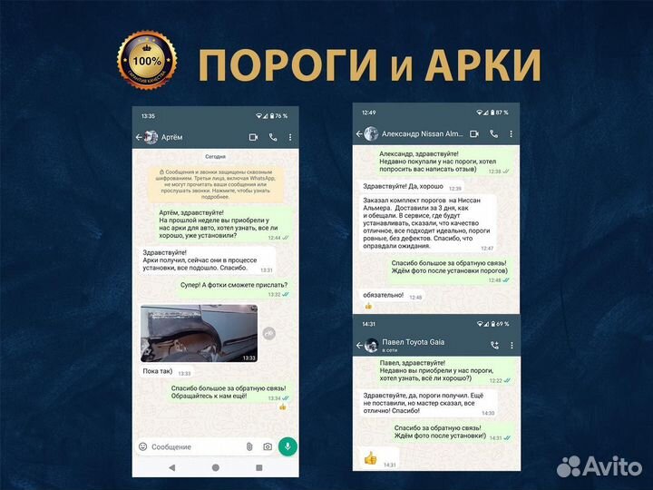 Пороги Ваз 2110 Ремонтные кузовные