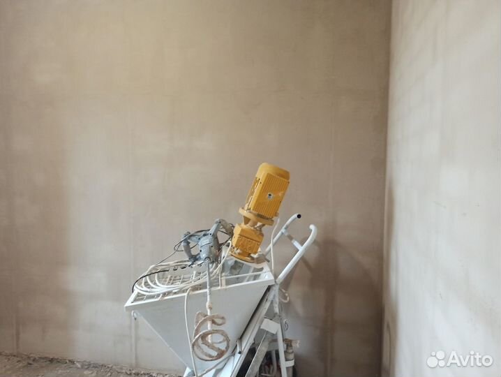 Механизированная штукатурка стен под покраску