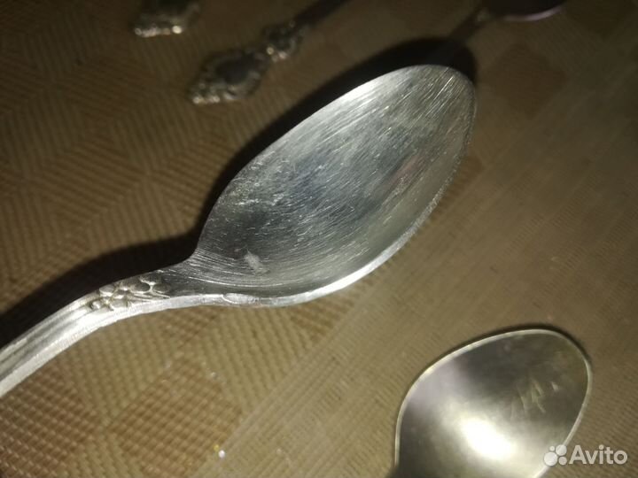 Ложки чайные мельхиор. Троянда на отправке