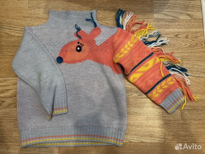 Свитер для девочки 98