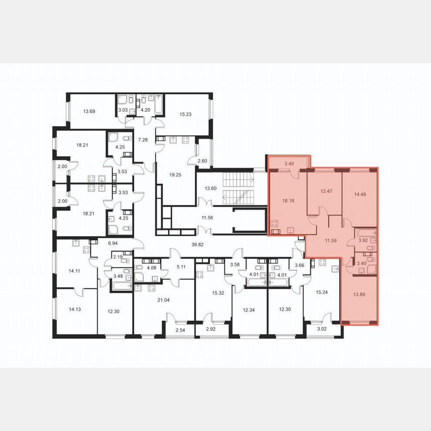3-к. квартира, 79,6 м², 7/9 эт.