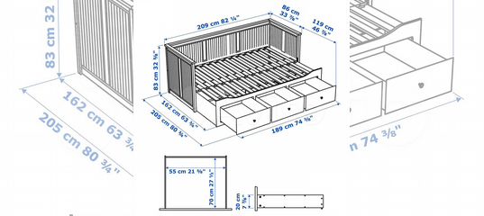 Hemnes кровать схема сборки