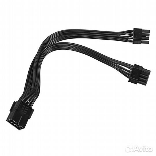 Кабель удлинитель 8-pin на 2\6+2-pin pci-e 20 см
