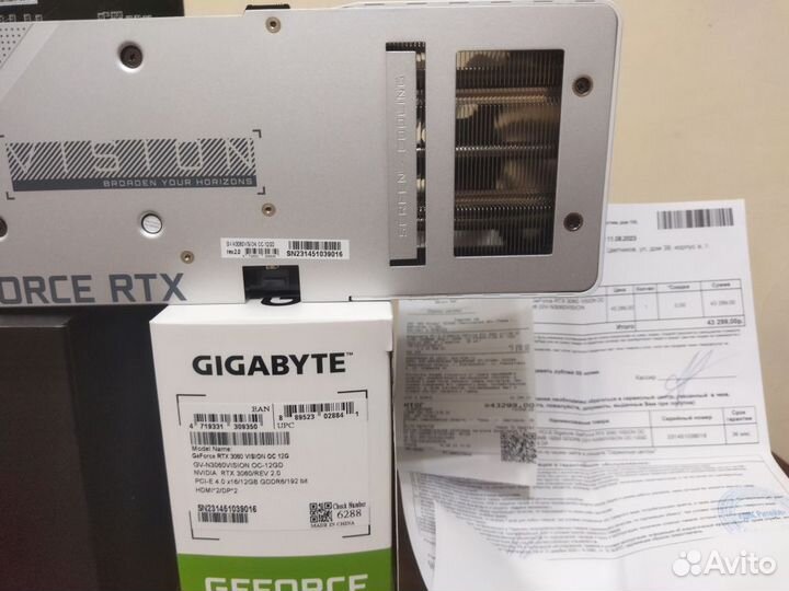 RTX 3060 vision 12Gb гарантия DNS до 08.2026