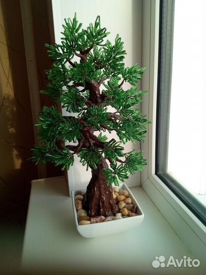 Деревья из бисера