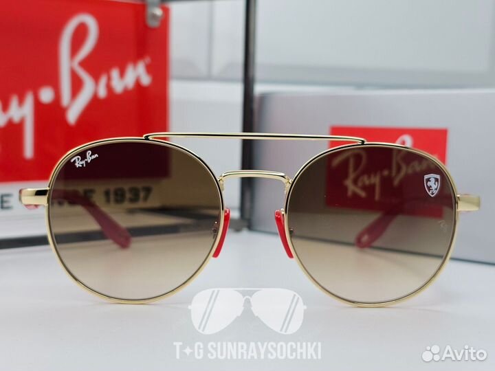 Очки Ray Ban 3696 M Scuderia Ferrari Коричневые