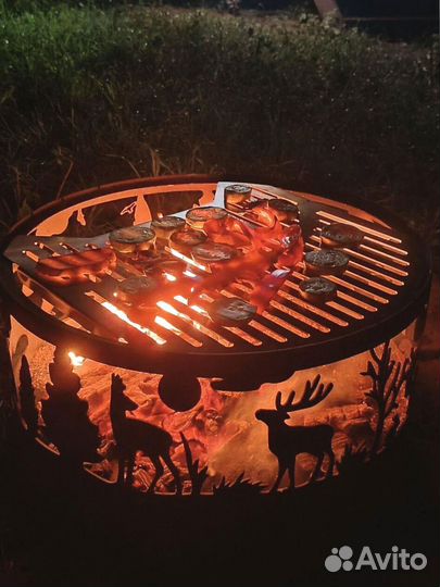 Костровая чаша с крышкой