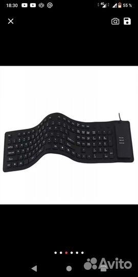 Клавиатура для пк гибкая влагонепроницаемач