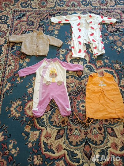 Детские вещи пакетом от 0 до до 7 +мес для девочки