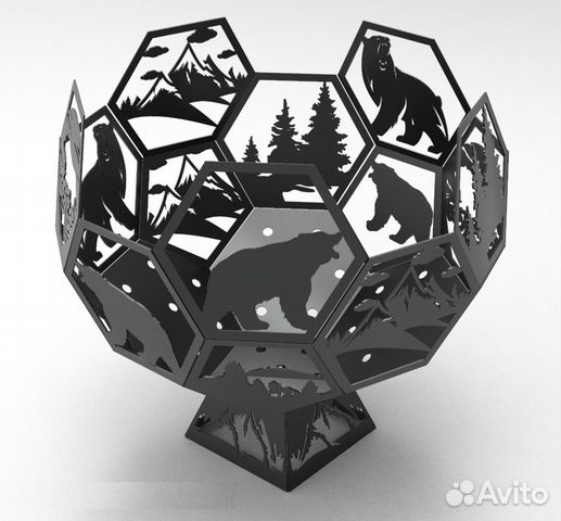 Костровая чаша чертеж скачать