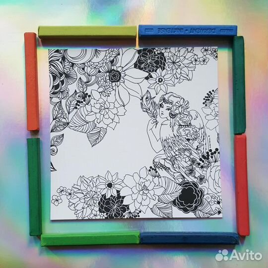 Открытки-раскраски «Сказки» 6 сюжетов