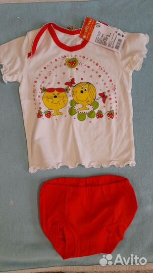 Пакетом новые детские вещи на мальчика и девочку