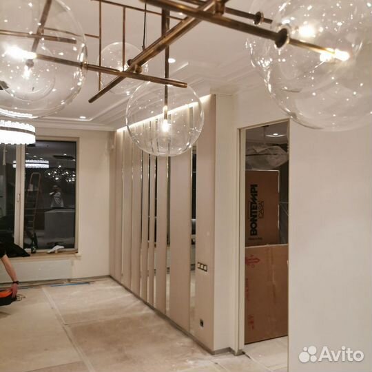 Мягкие стеновые панели в гостинной