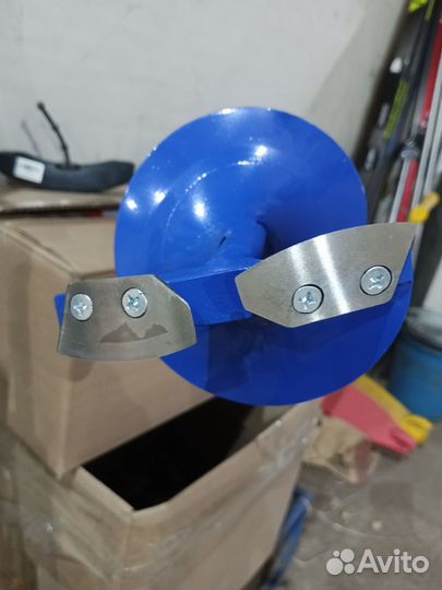 Шнек ледобур для шуруповерта с адаптером