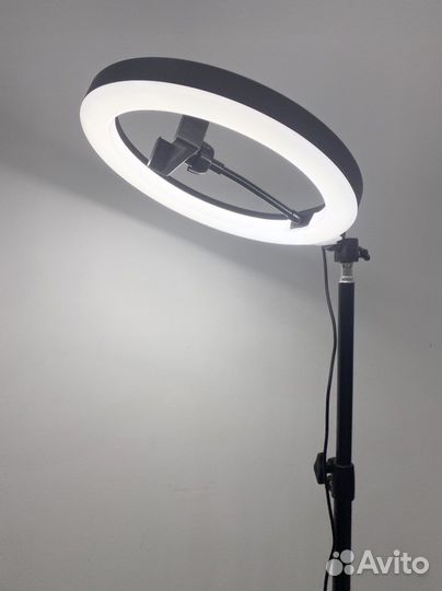 Кольцевая лампа 26см + Штатив в подарок + Доставка