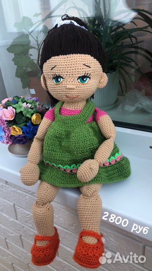 Вязаные игрушки куклы