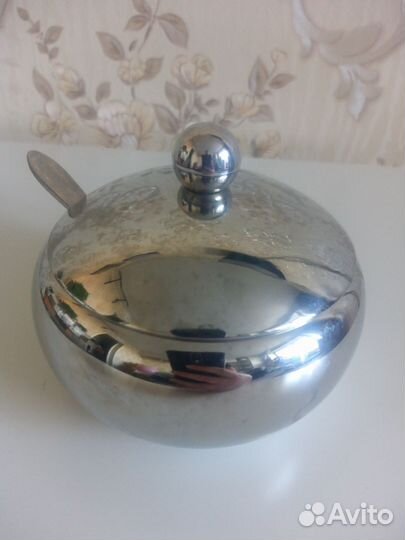 Сахарница металлическая