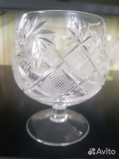 Фужеры хрустальные СССР для коньяка