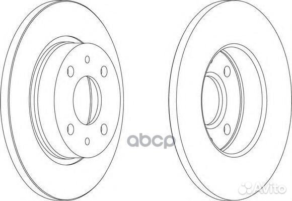 Диск тормозной ddf215 Ferodo