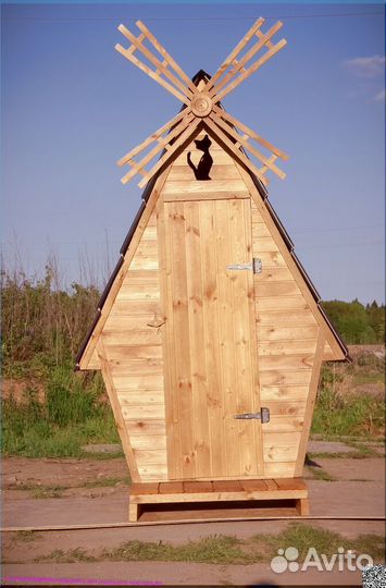 Дачный туалет с установкой