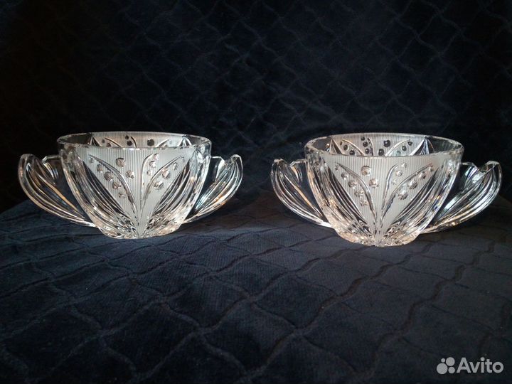 Хрустальные вазочки/салатницы/креманки СССР