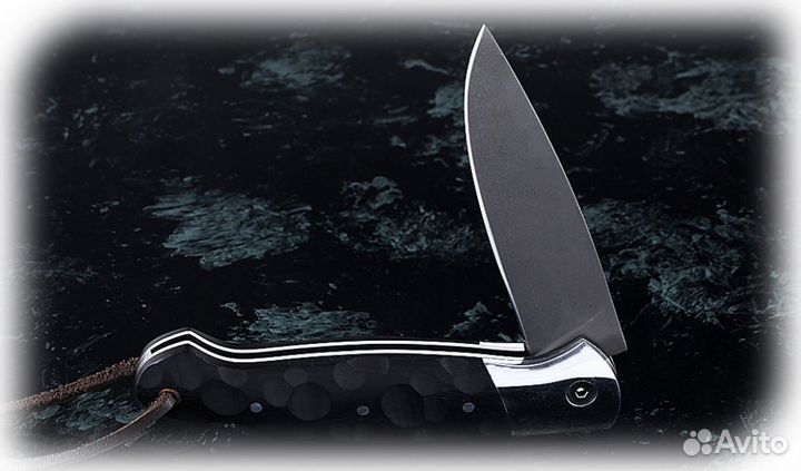 Складной нож Ворон, сталь Х12мф, рукоять накладки