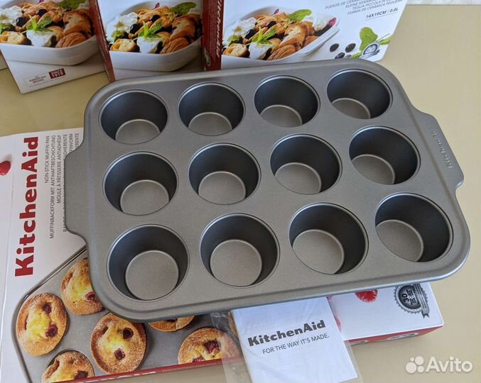 Форма для выпечки кексов на 12 шт KitchenAid