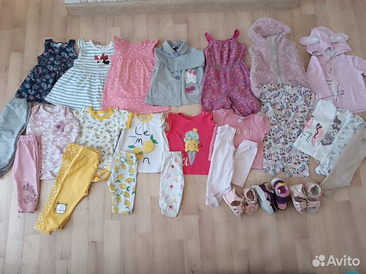 Детские вещи пакетом на девочку 68-80