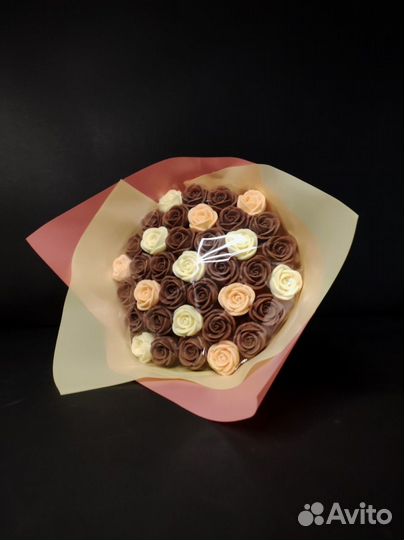 Букет - 37 Роз из Бельгийского Шоколада