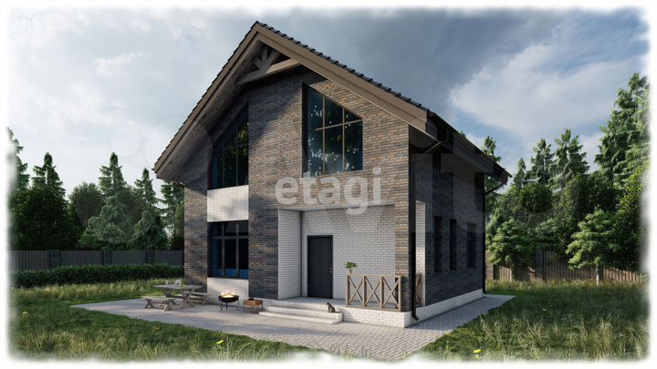 Коттедж 113 м² на участке 12 сот.