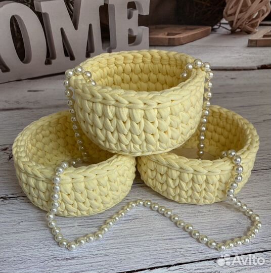 Набор корзин ручной работы