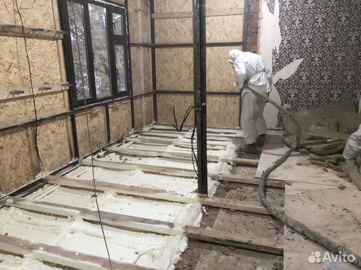 Утепление пеной