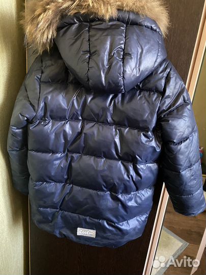 Пуховик детский натуральный пух и мех