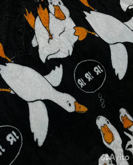 Плед флисовый гуси 170*200