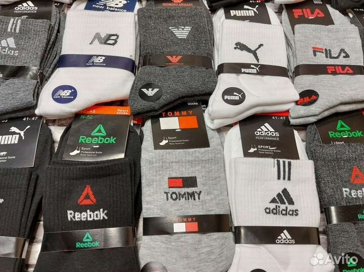 Носки Nike Adidas Puma Reebok