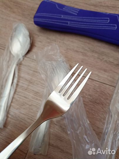 Набор туристический вилка ложка нож