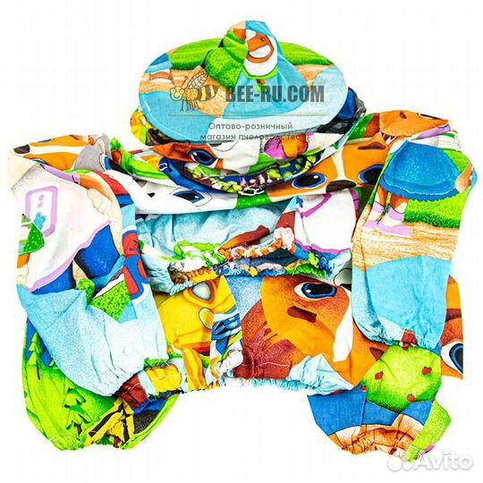 44-46р. Костюм детский бязь с сеткой