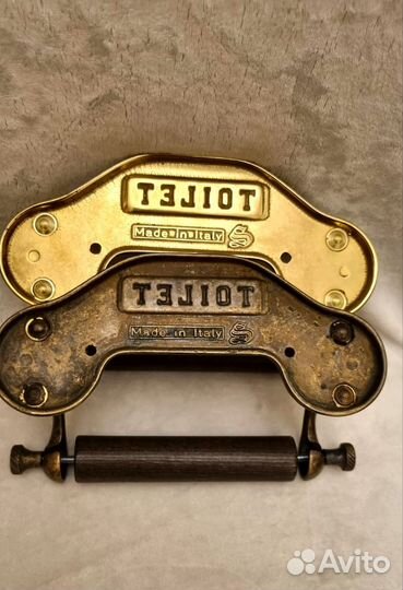 Держатель для туалетной бумаги Италия латунь