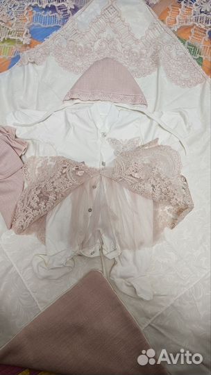 Комплект на выписку для девочки весна лето