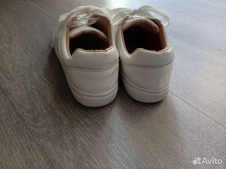 Кроссовки кеды кожаные женские