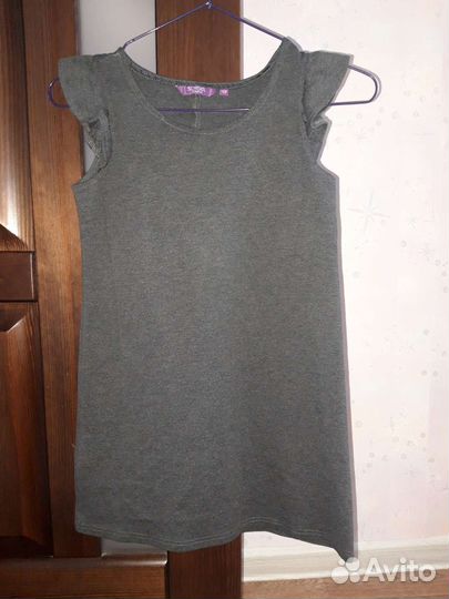 Школьная форма для девочки 128, 134 серая