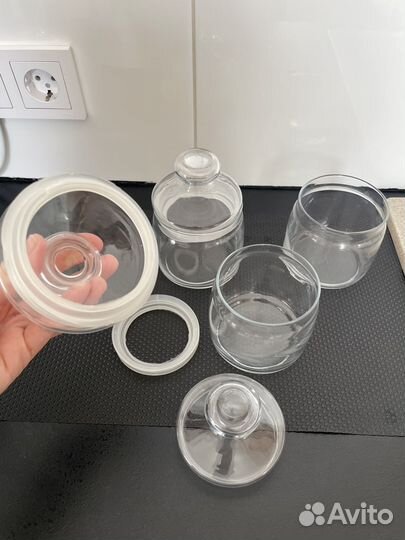 Банки для хранения стеклянные с крышкой 500 мл