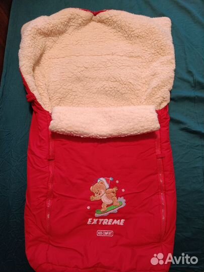 Зимний конверт в коляску или для санок