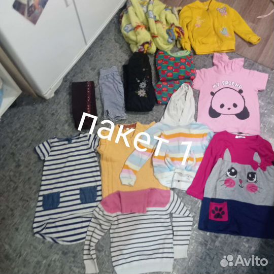 Вещи пакетом на девочку 110