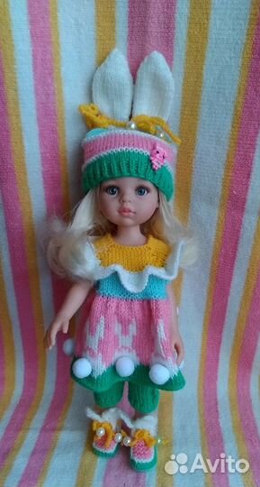 Вязаная одежда для кукол Паола Рейна 32см
