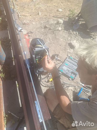 Ворота автоматические откатные прямые профлист