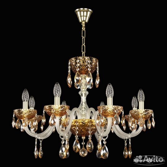 Bohemia Ivele Crystal 5417/8/240 G Amber/M-1F K721