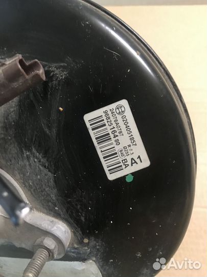 Вакуумный усилитель Peugeot 308